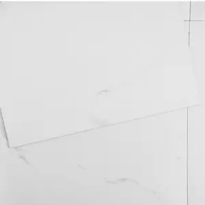 VEVOR Self Adhesive Vinyl Floor Tiles 12x 12 inch, 50 Tiles 1.5mm Thick Peel Stick, White Marble Texture DIY Flooring for Kitchen, Dining Room, Bedrooms Bathrooms, Easy for Home Decor