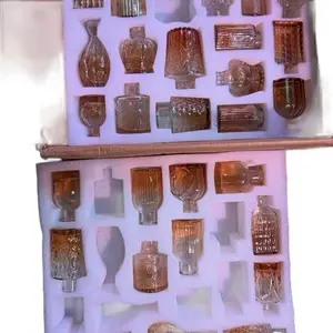 Antique propagation jars. Amber in color. Bottles