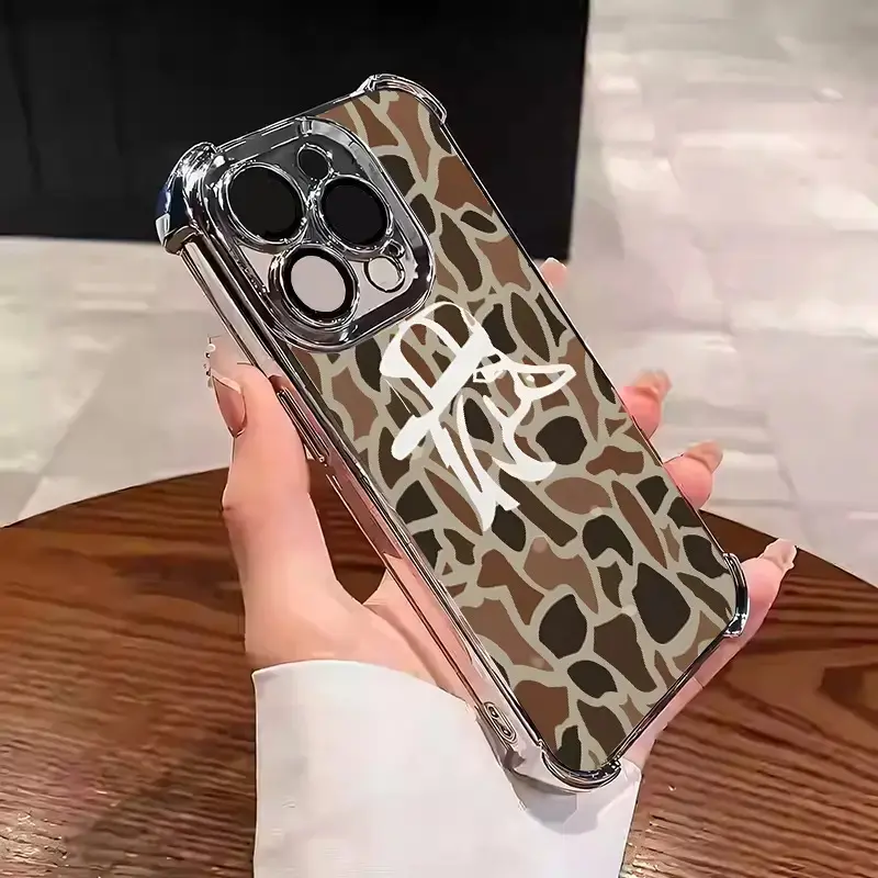 Aesthetic Electroplated Clear Phone Case for iPhone 11 to 17 Pro Max - Shockproof Corners Soft TPU Protective Cover