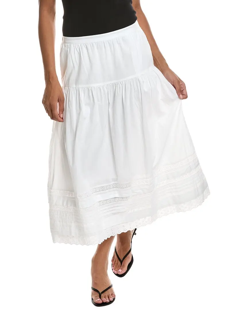 Madewell Pintucked Midi Skirt