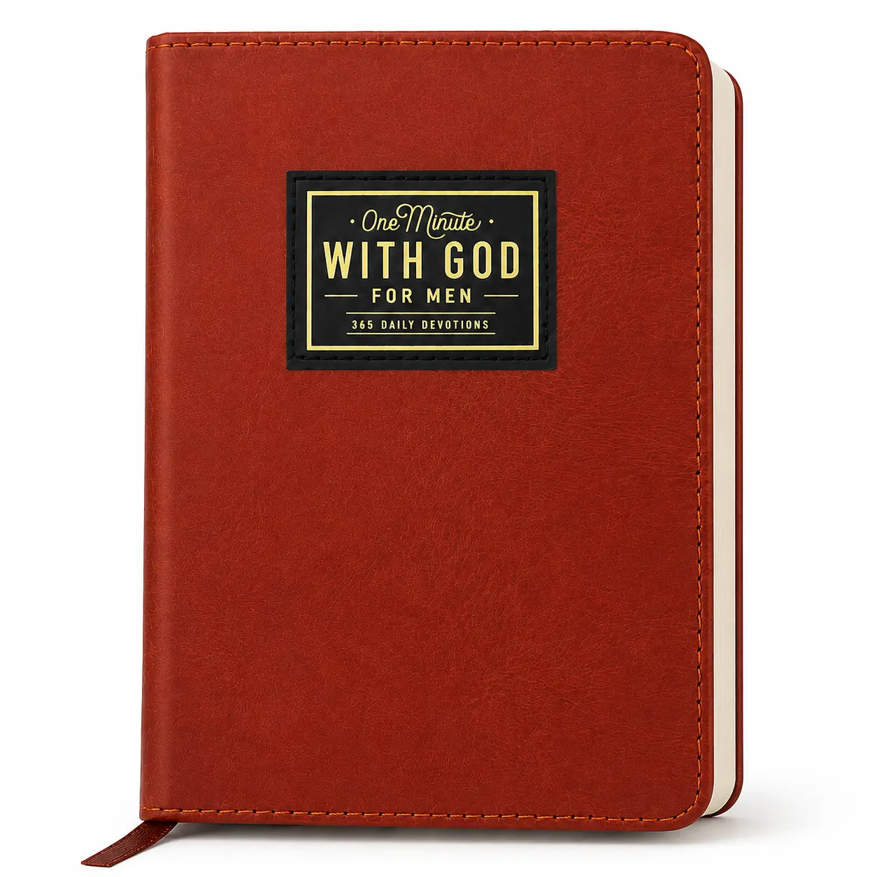 Men's Faux-Leather Journal Notebook - Guided Devotional Prayer Journal Bundle for Daily Christian Reflection, Faith Practice, Gift-Giving (Office Stationery for Bible Study, Church Activities)