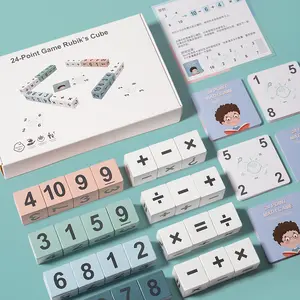 24-Point Number Magic Cube Multiplication & DivisionPractice Toy for Kids Enhances Math Skills and LogicalThinking Educational Tabletop Game
