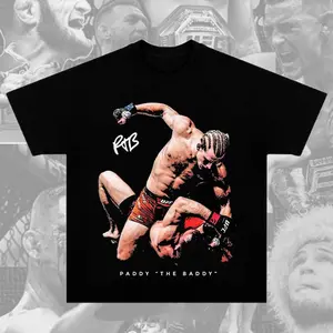 Paddy Pimblett The Baddy UFC T-Shirt Paddy The Baddy Shirt, Premium UFC Graphic Tee, Fighter Graphic T-Shirt, Retro Soft Cotton MMA Shirt, Perfect Gift for UFC & Sports Fans