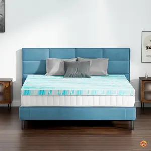Upgrade Your Sleep with Our Premium 5-Zone Mattress Topper - Cooling Gel Memory Foam Bed Pad for Comfort and Support