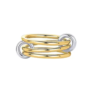 Women's Punk Splice Ring - Bold, Edgy Fashion Costume Jewelry Accessory