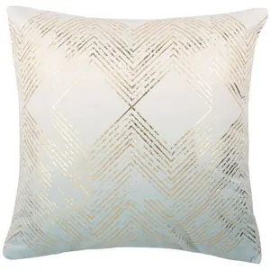 Sarla Pillow - Seafoam/Gold - 18"X18" - Safavieh