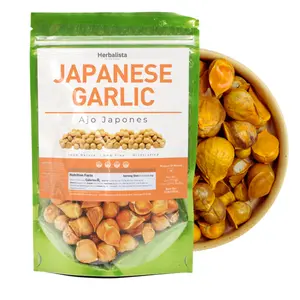Herbalista Japanese Garlic (Ajo Japones) - Multiple Sizes - Chinese Garlic Ajo Chino Premium Quality Wildcrafted All Natural Big Size Cloves.