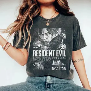Resident Evil 9 Requiem, Leon S. Kennedy, Grace Ashcroft, Unisex Tee