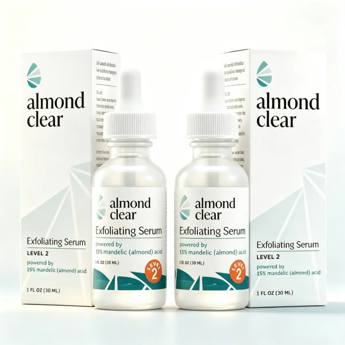 Level 2 Mandelic Acid Body Acne Serum-2pcs - Clarifying Treatment for Butt & Back Breakouts, Ingrown Hairs, Safe for Sensitive Skin | Daily Skincare, Safe for Sensitive Skin, Skin Repair, Fungus