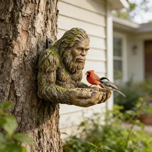 New Bigfoot Bird Feeder, Large Foot Monster Feeding Station, Garden Decoration, Unique Outdoor Ornament, Fun Yard Accessory, Bird Feeder House