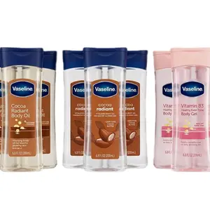 3 Vaseline Cocoa Radiant Body Oil & Vitamin B3 Body Gel - 6.8 fl oz (200ml) - Moisturizing & Nourishing for Healthy Skin