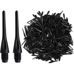 Thread Soft Dart Tips, Plastic Dart Points Replacement, Premium Dart Accessories Pack of 500