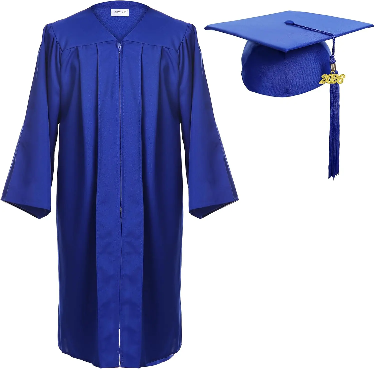 Men's Classic Graduation Gown, Cap, and Tassel Costume Set for Special Occasions