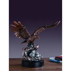 212 MAIN Eagle Motif Sculpture - 7.5x7.5 in Collectible Art Decor, Statue, Ornaments, Home Decor Accessory (Marian Imports)