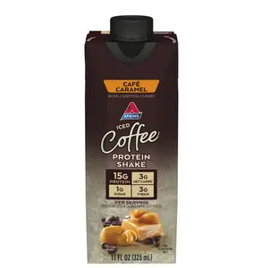 Atkins Protein Shake, Iced Coffee Café Caramel, Keto Friendly, 15g Protein, Caffeinated, 2-Pack