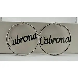 Big Hoop Earrings- CABRONA