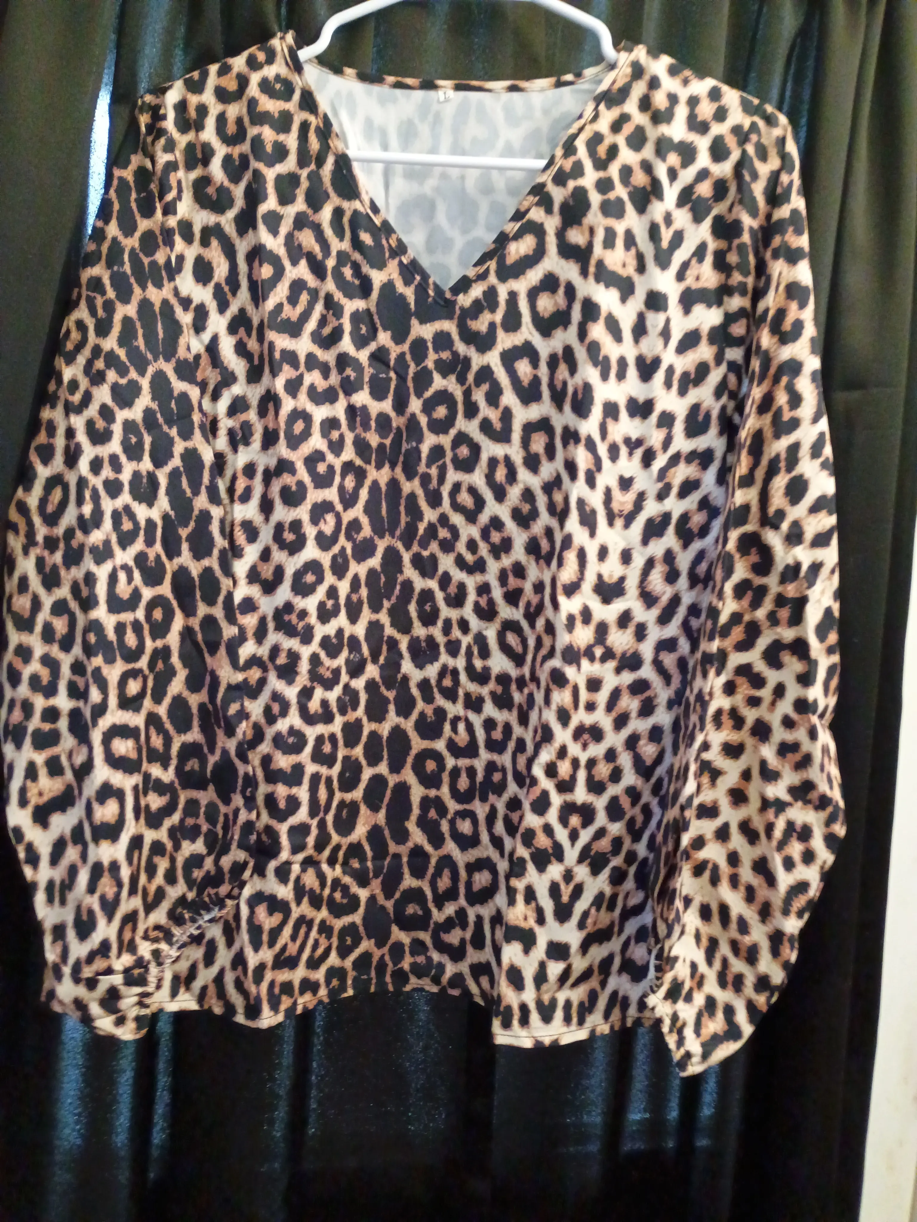 Cheetah print blouse