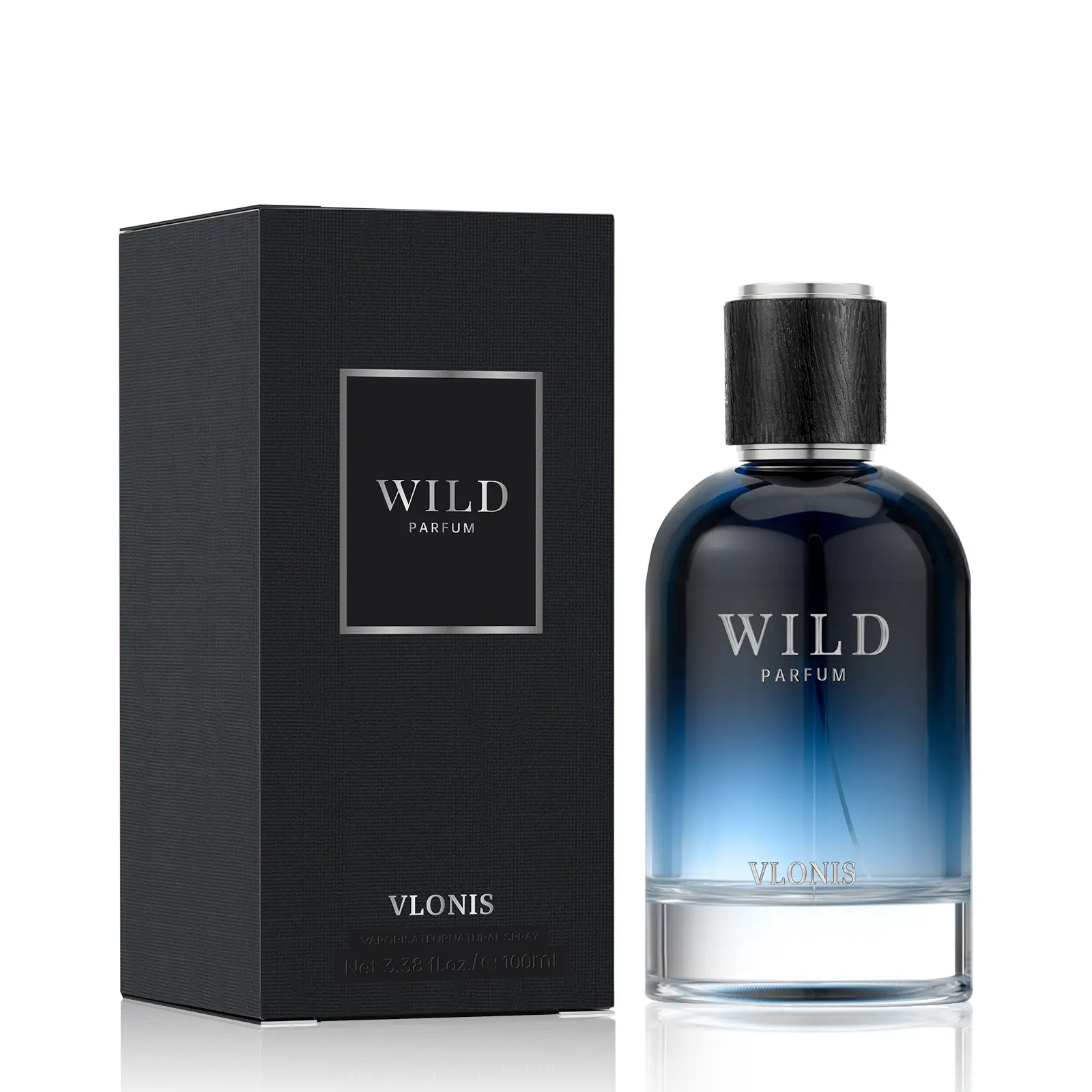 VLONIS Wild Eau de Parfum for Men, Aromatic Cologne with a Fresh Woody Citrus Scent, Long-Lasting Signature Scent with Cedarwood & Bergamot Notes, Full Size 3.4 fl oz, Men's Cologne, Amber Wood Scent