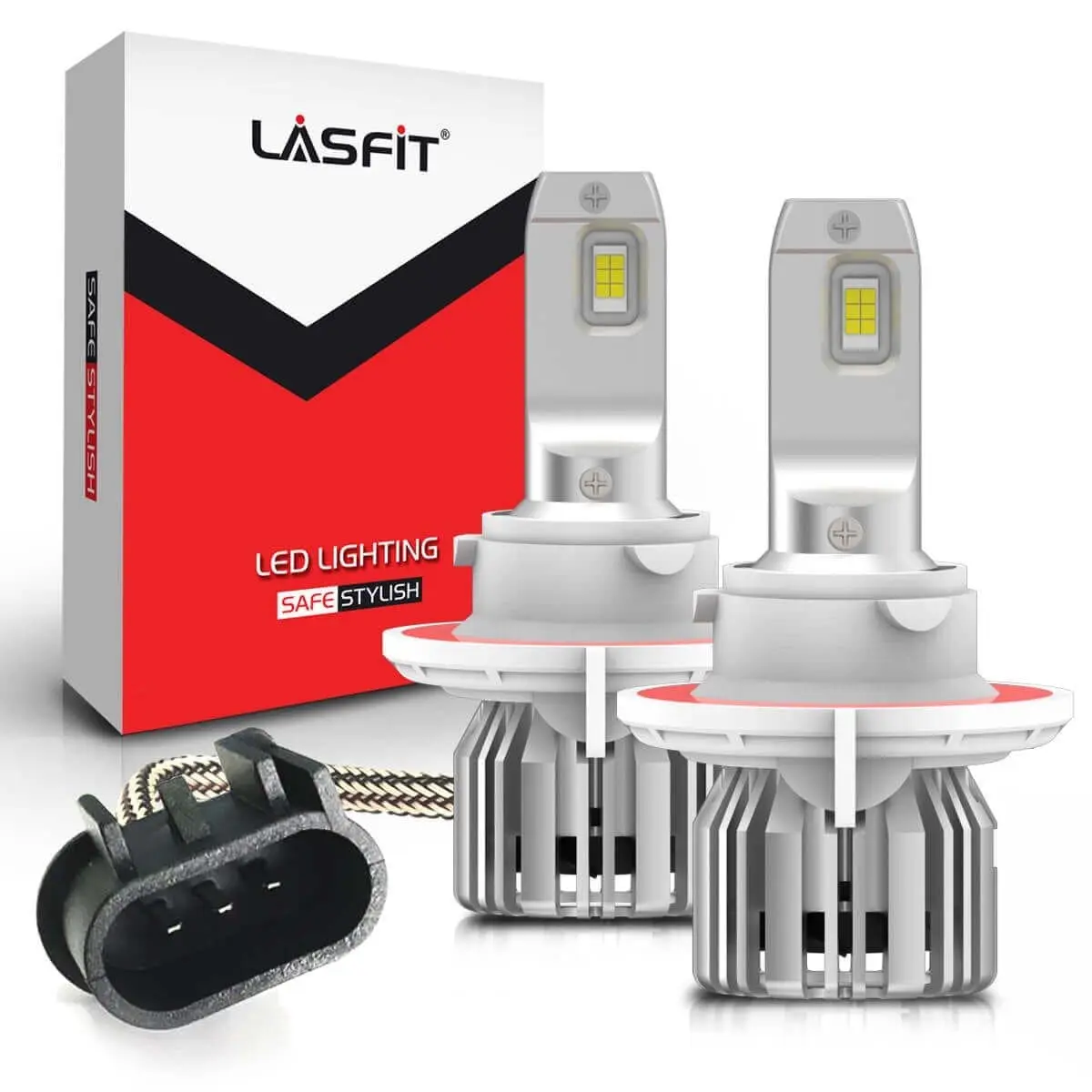 Lasfit 50W H13 9008 LC Plus Series | 5,000LM 6000K LED Bulbs