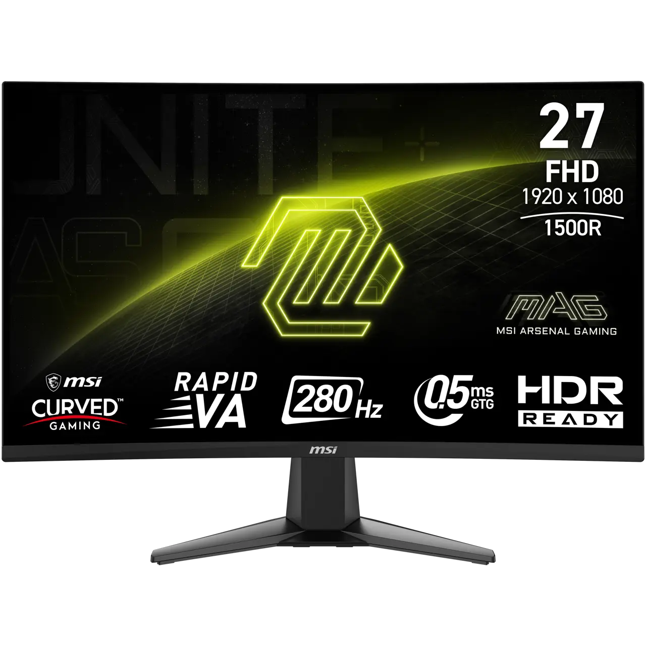 MSI 27" 280 Hz Rapid VA FHD Gaming Monitor Adaptive Sync 1920 x 1080 MAG 276CXF