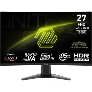 MSI 27" 280 Hz Rapid VA FHD Gaming Monitor Adaptive Sync 1920 x 1080 MAG 276CXF