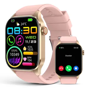 Smart Watches for Men Women 2.04"HD Screen Fitness Tracker Watches, Heart Rate Sleep Blood Oxygen Monitor, IP68 Waterproof, 136+ Sports, Answer/Make Call Smartwatch for Android IOS