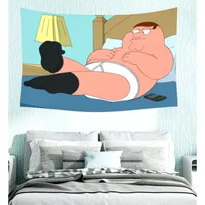 Peter Griffin Tapestry - Anime funny tapestries, Decoration of university dormitories machine washable home decor Colorful Gift