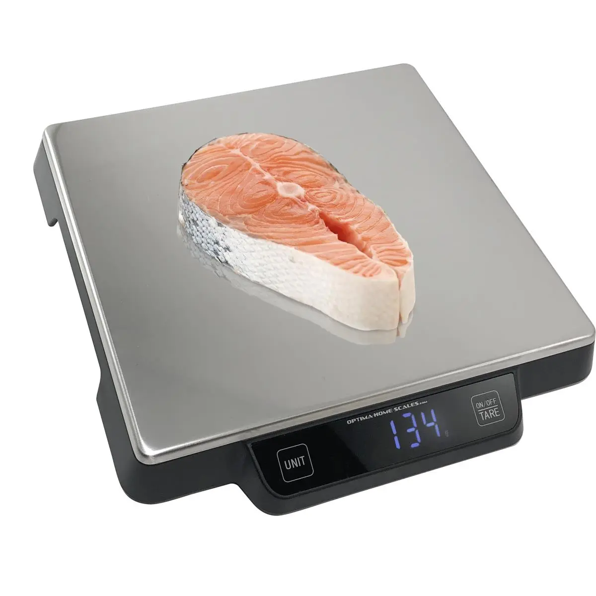 212 MAIN Optima Home Comet CO-15000 Stainless Steel Digital Weighing Machine - Auto-On Kitchen Scale, Food Measuring Tool with 33lbs Capacity, Unit Switch Functionality
