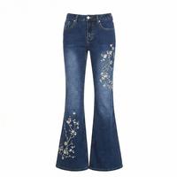 Dark Blue With Embroidery