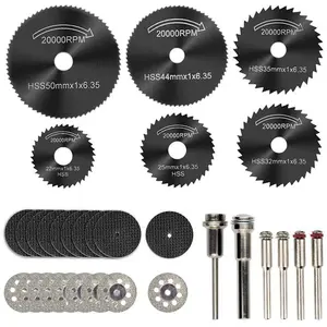 32Pcs Cutting Wheels for Dremel Rotary Tool, Diamond Metal Wood Cutting Wheels and Drill Cutting Disc with 1/8" Shank and Resin Cutting Off Wheels with Mandrels for Wood Metal DIY Craft - Home Improvement.