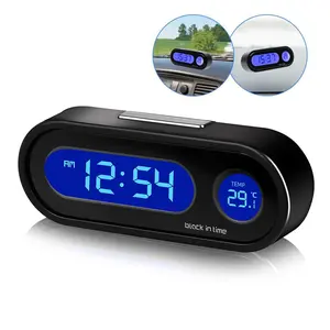 Mini Electronic Car Clock Time Watch Auto Dashboard Clocks Luminous Thermometer LCD Backlight Digital Display Car Accessories 2026 For your cars