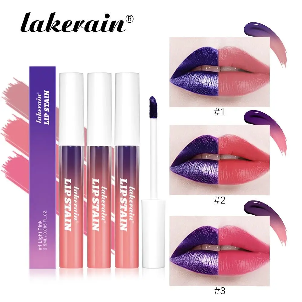 Peel-off Lip Tint Set, 3 Counts/set Matte Finish Lip Tint with A Fun Peel-off Design, Lip Gloss Lip Tint Lip Stain Peel Off, Lip Glosses, Simply Apply