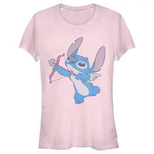 Junior's Lilo & Stitch Love Shot T-Shirt