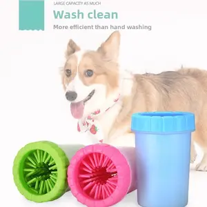Automatic Dog Paw Washer Cup - No-Wipe Paw Cleaner for Muddy Paws, Durable Silicone Brush Pet Foot Washing Tool for Dogs, Cats & Puppies, Portable Outdoor & Indoor Paw Cleaning Cup shedding blade head lice removal comb cow scratching Hair Roller bag bath