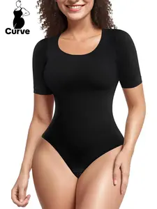 Women's Plus Size Seamless Smooth Shapewear Compression Bodysuit with Push-Up Bra, Full Coverage, Lightweight, Breathable, High Elasticity, Ideal for All-Day Wear