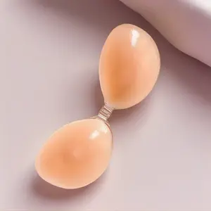 Women's Invisible Silicone Nipple Cover Reusable Waterproof Push-Up for Small Busts Daily Wear Underwear Triangle Lingerie Accessories wedding dress