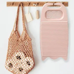 Portable Laundry Scrub Board with Stand, Camping and Hiking Use, Home Washing Board, Bathroom Essentials, Single Pack, Laundry Products