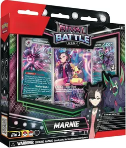 Pokemon TCG League Deck: Rival Battle Deck Marnie 60 Cards Box with Damage Counters Metallic Coin Playmat Ready to Play for Beginners
