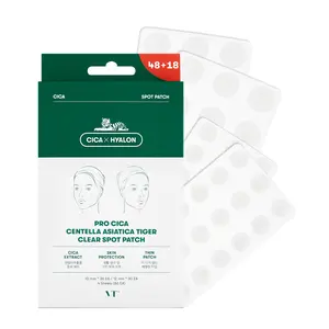 [VT Official] Pro CICA Centella Asiatica Tiger Clear Spot Patch (66 Patchs, 0.04"x18patchs x 2 Sheets and 0.05"x15patchs x 2 Sheets) Acne spot treatment