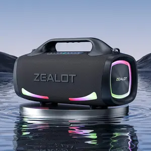 ZEALOT S79 100W Wireless Speaker, Portable Waterproof IPX6 Speaker, High Fidelity Sound Quality Speaker with 24000mAh Battery for Home, Car, Camping, Party, Audio