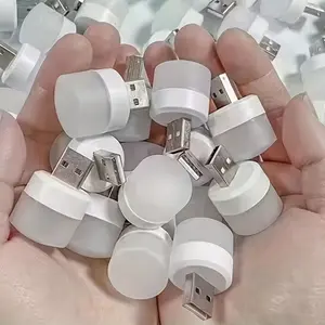 Mini LED Light for Bedroom, White Eye Protection Reading Lamp, USB Plug for Computer And Mobile Power Charging, for Reading Lamp, Bedroom Night Light, Bedside Lamp, Decor Lamp