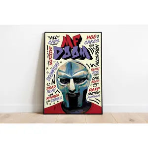Mf Doom Poster Print  Music Poster  Album Cover Poster  Wall Decor  Music Gift  Room Decor
