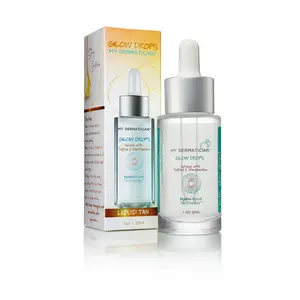 My Dermatian Self-Tanning Glow Drops - 1 oz Liquid Tan with Hydro-Bond Technology for Natural Glow, Buildable Formula, Lightweight & Non-Greasy, Organic Ingredients