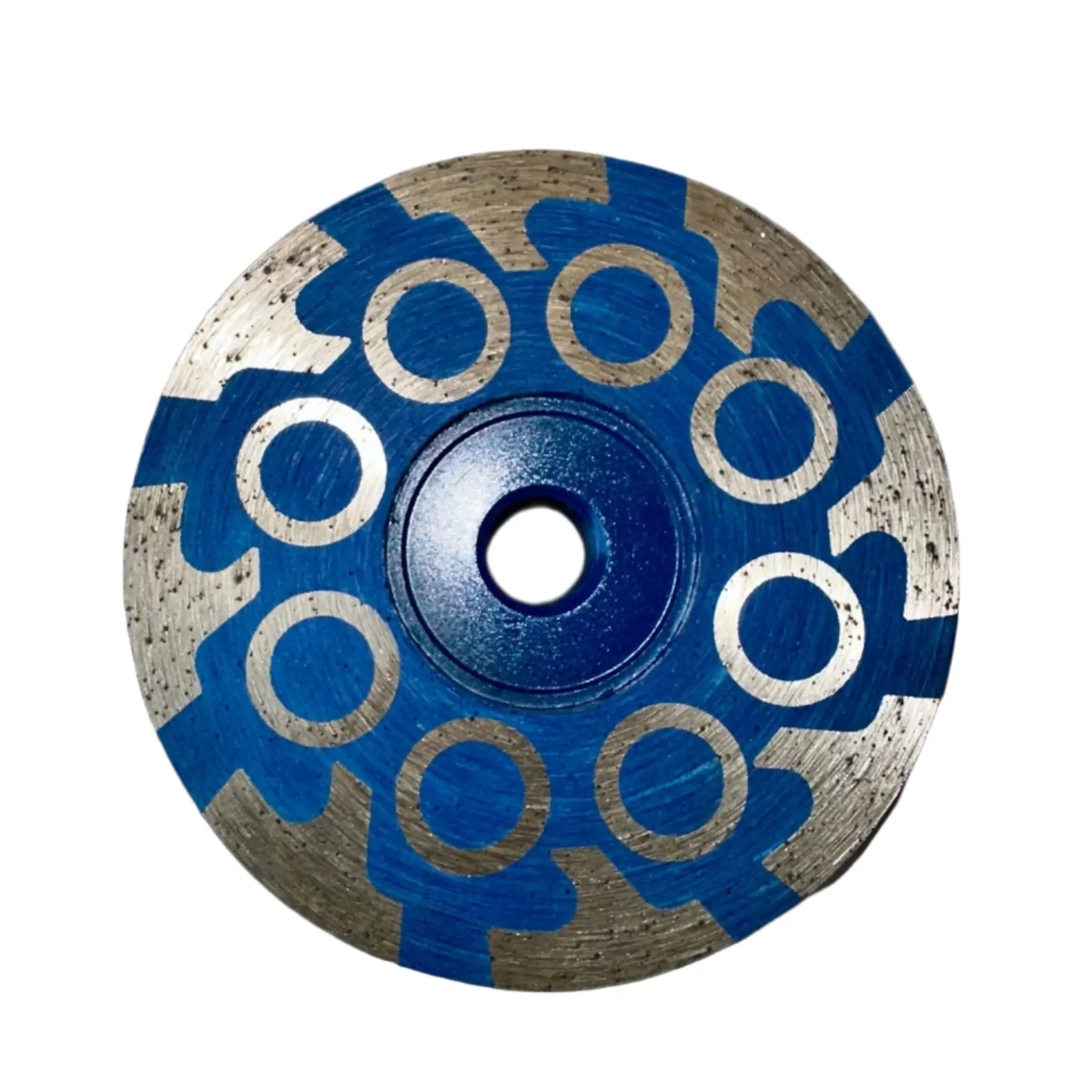 Pro Diamond Resin Cup Wheels, 4" Coarse Type Blue Resin, 5/8-11 Arbor, for Granite, Natural Stone, Quartzite, Dry Grinding, Chip-Free Grind Power Tool Accessory, Resin-Filled