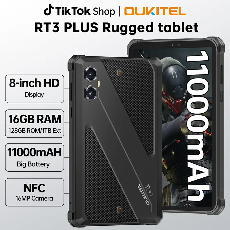 OUKITEL C69 Cell Phone Unlocked，7.2''HD + 120Hz Display，24GB(8+