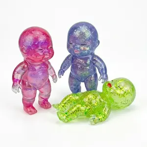 Sparkling Giant Baby Squishy Toy – Slow-Rising Stretchy Squeeze Stress Relief Ball – Fun Sugar Swap Sensory Fidget for Kids & Adults – Cute Elastic Collectible Mochi Doll