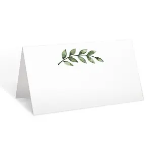 Olive Branch Design Card, 100pcs/set Wedding Table Seating Card, Table Place Card, Table Decoration Supplies for Wedding & Party