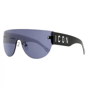 Dsquared2 Icon Shield Sunglasses Icon 0002/S 80SIR Black/White 99mm