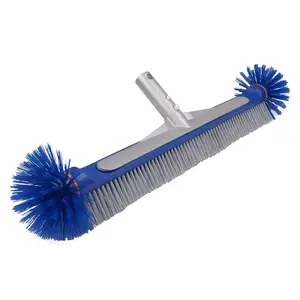Poolwhale Professional 17.5" Floor & Wall Pool Cleaning Brush with Tough Around Nylon Bristles