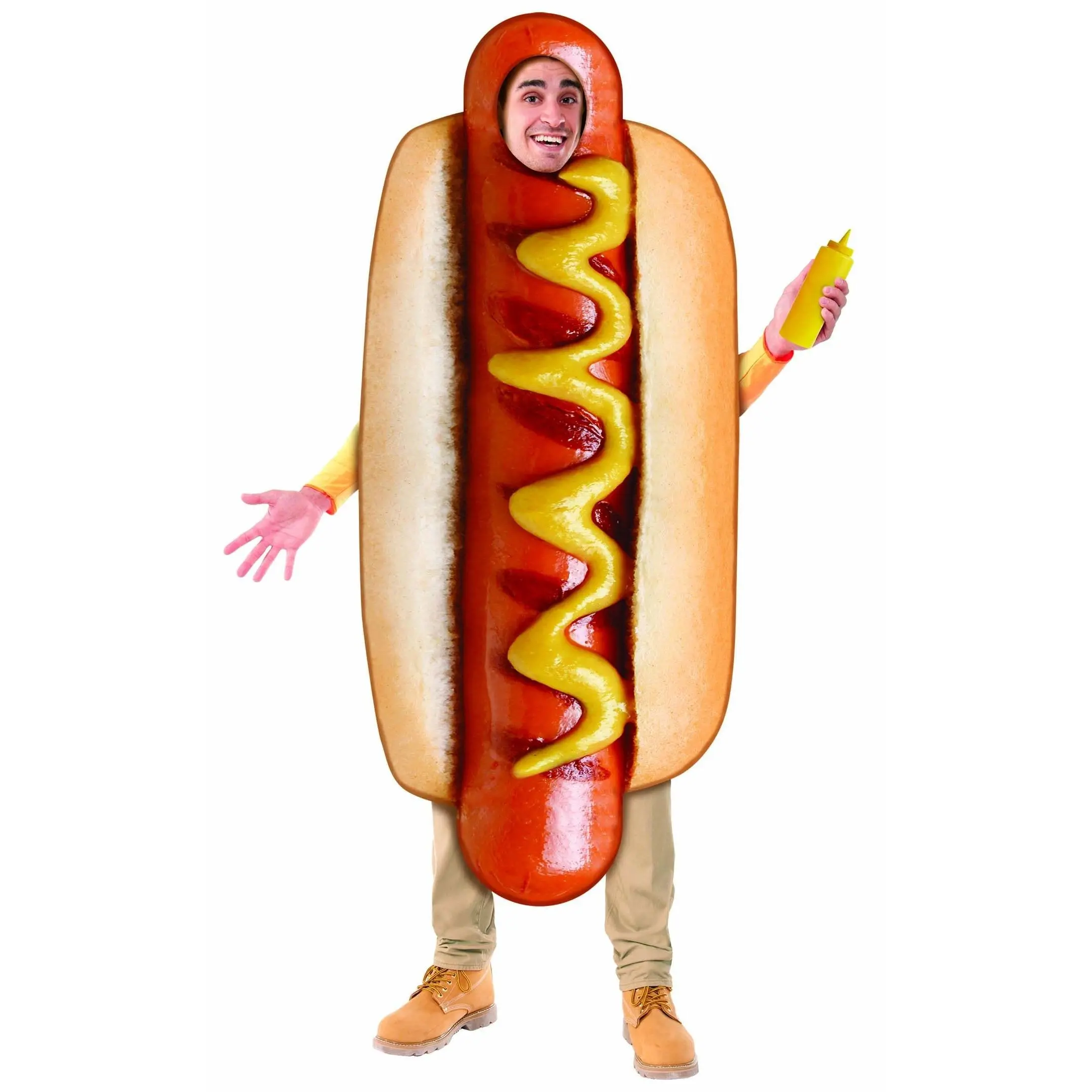 Adults Photo Real Hot Dog Costume